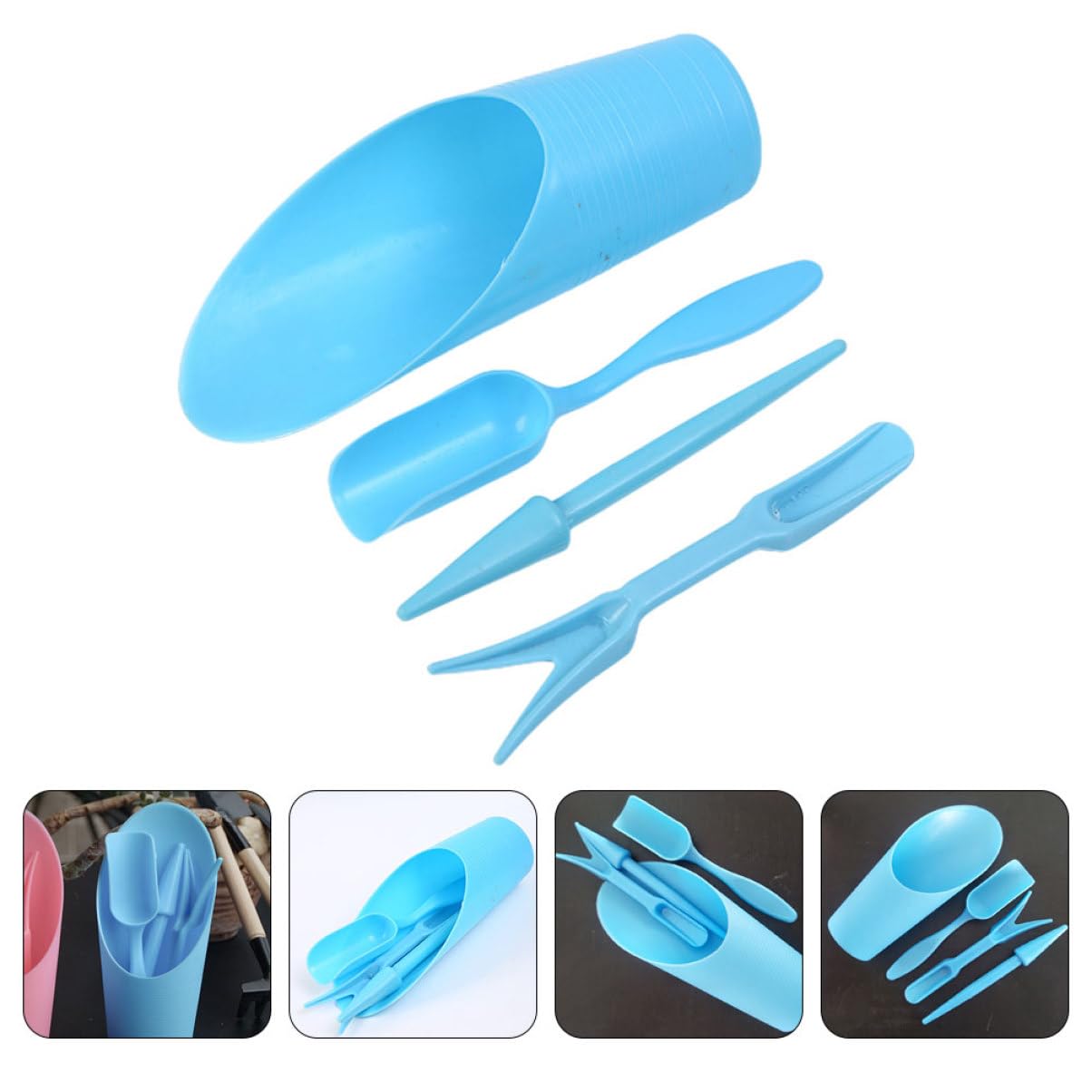 Tissue Culture Plant - 4pcs/set, Plastic Durable Bucket shovel Potted