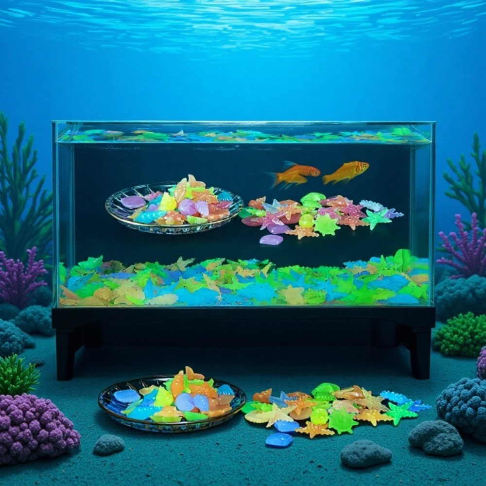 Aquarium Plant Order - Glowing Luminous Ocean Stones Fluorescent Conch