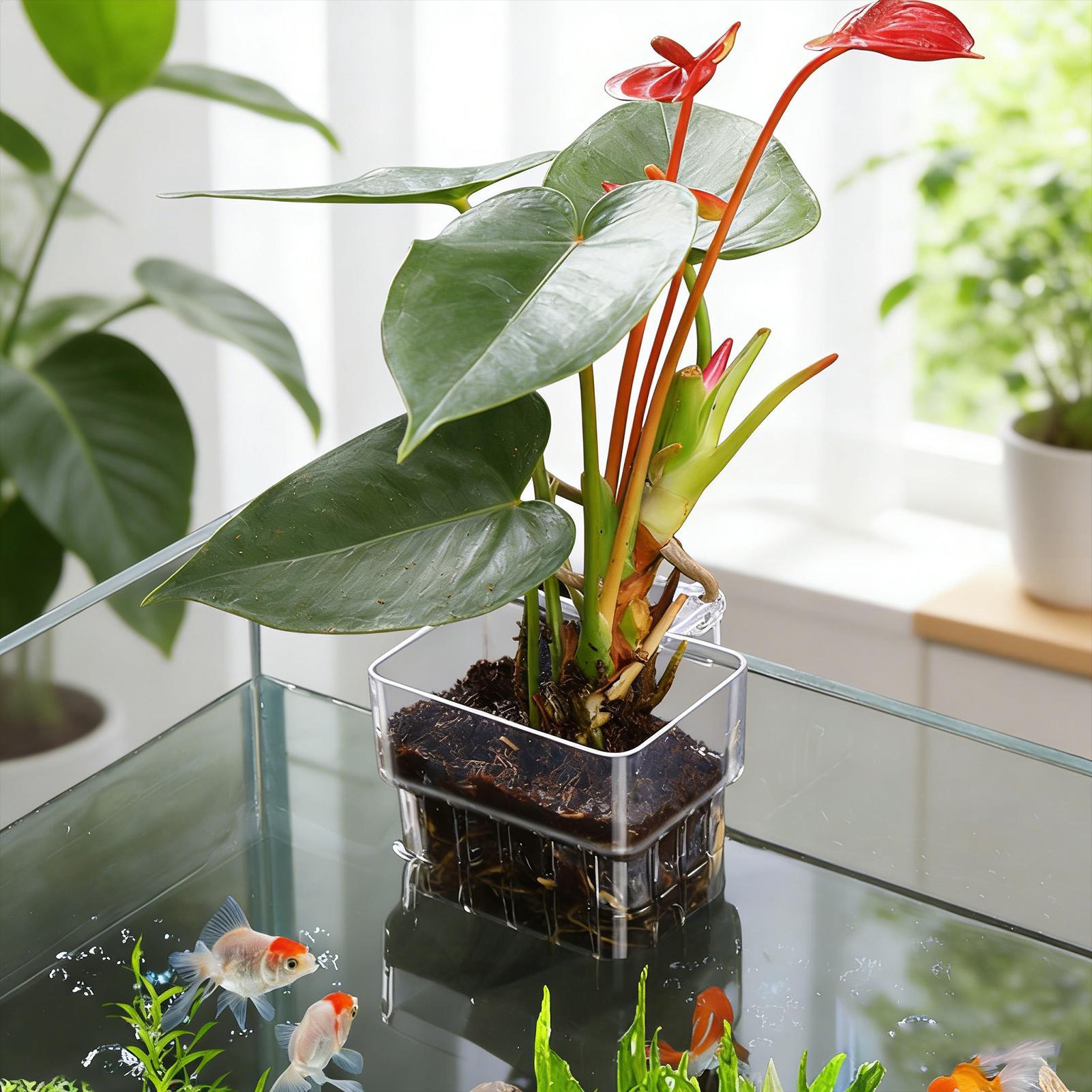 Transparent Hangable Aquarium  - Aquarium Plant Growth 评论和价格