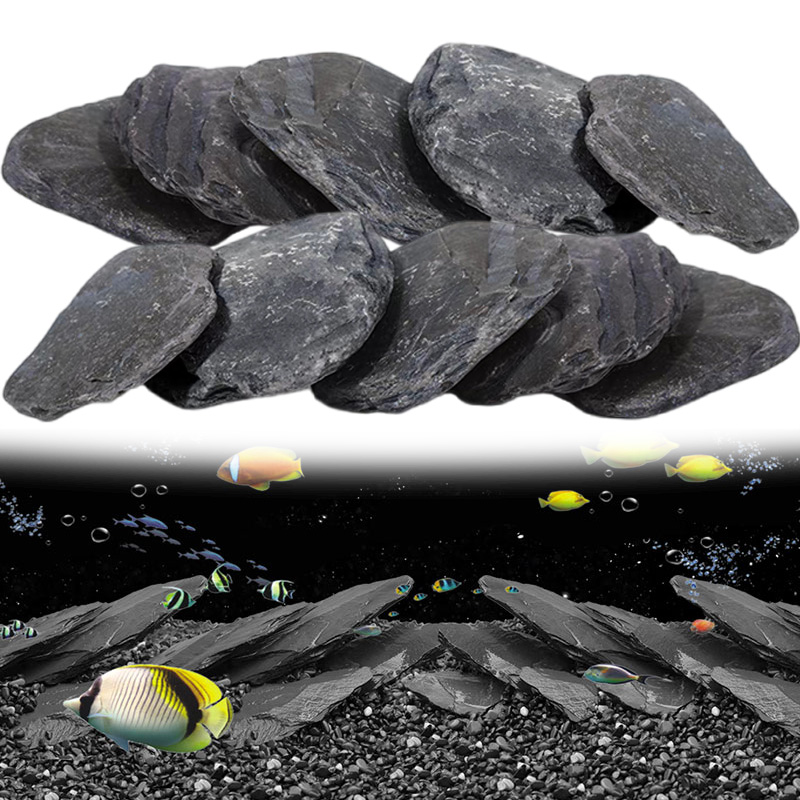 500g/1000g Aquarium Slate Chip - Planted Aquarium Hardscape 评论和价格