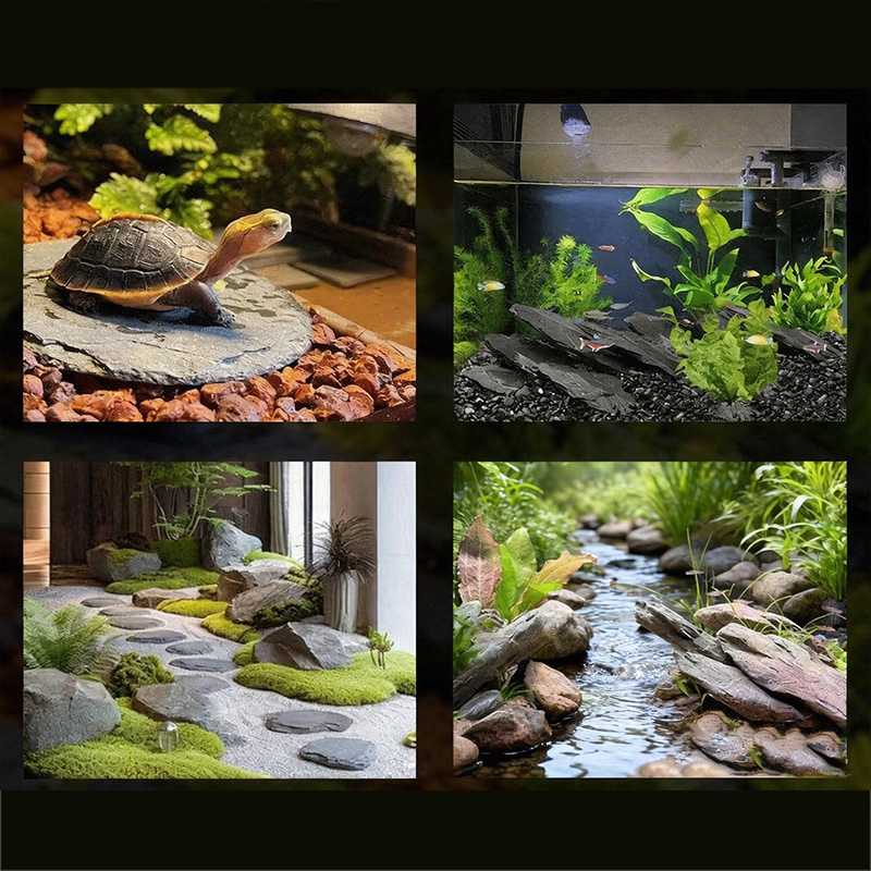 500g/1000g Aquarium Slate Chip - Planted Aquarium Hardscape 评论和价格