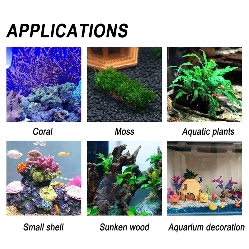 Fish Tank Landscaping Moss Glu - Aquarium Plant Glue Gel 评论和价格