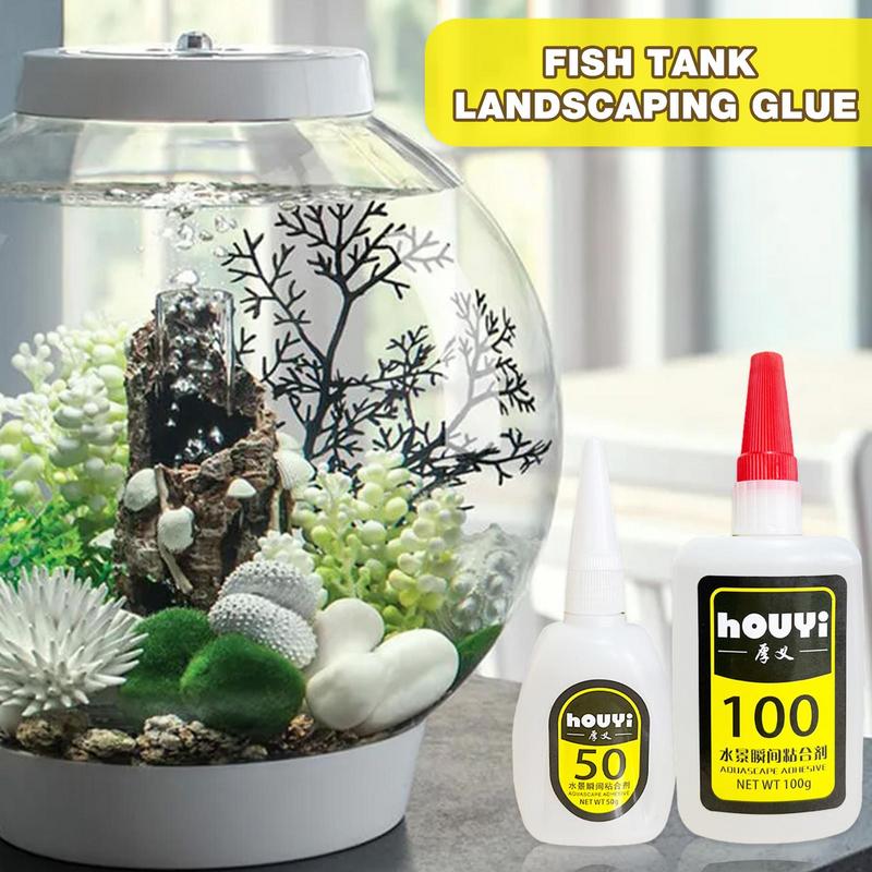 50/100g Fish Tank Landscaping  - Aquarium Plant Glue Gel 评论和价格