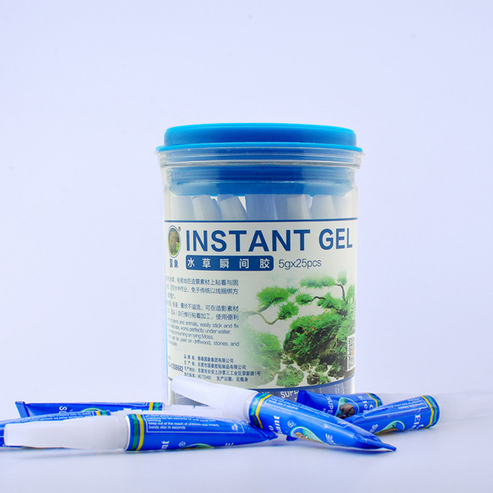 20-5Pcs Fish Tank Landscaping  - Aquarium Plant Glue Gel 评论和价格
