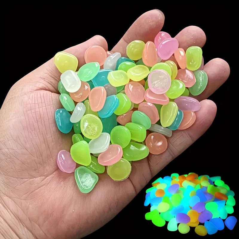 50-200pcs Glow in The Dark Peb - Aquarium Plant Growth 评论和价格