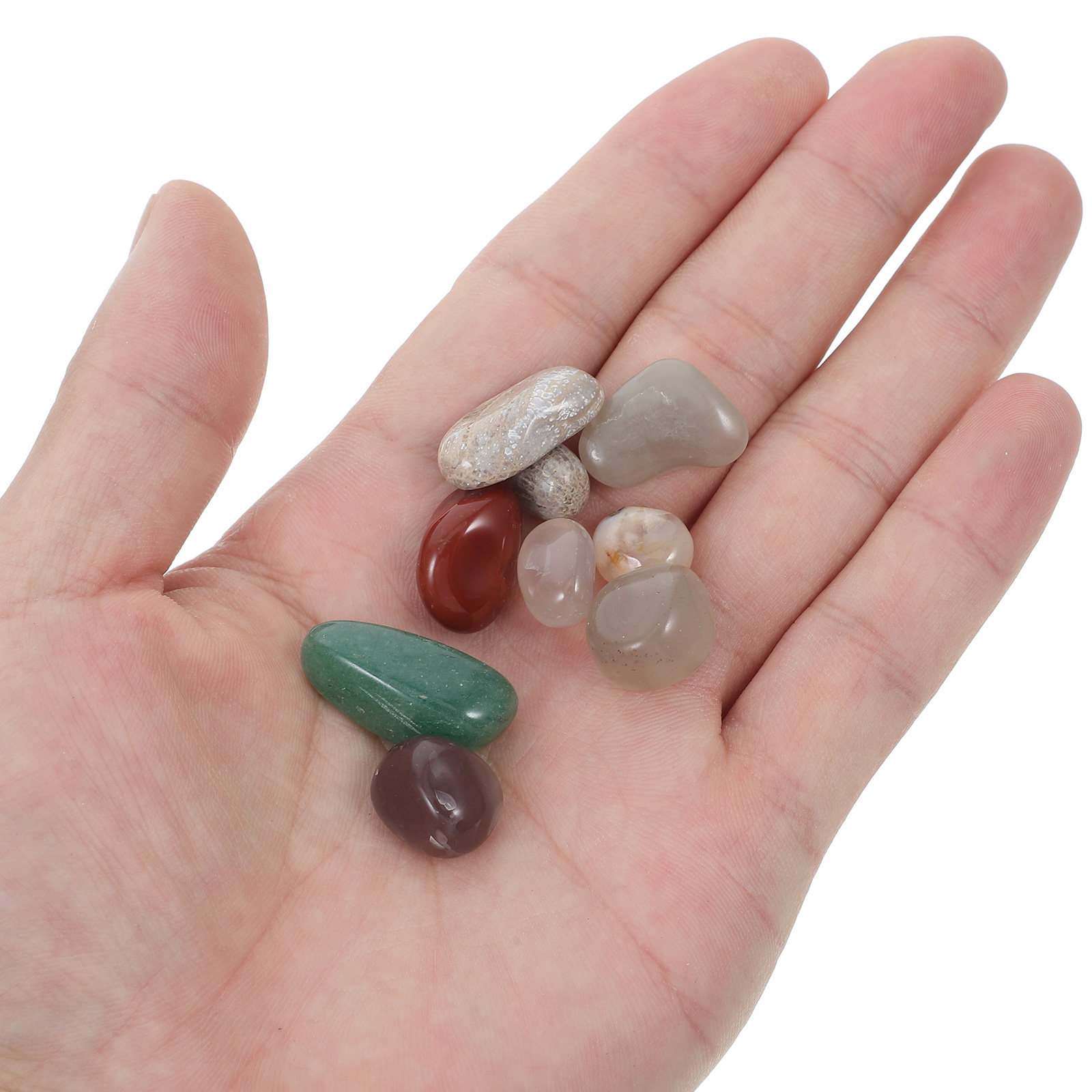 40Pcs 100G Colorful Agate Crys - Planted Aquarium With Gravel 评论和价格