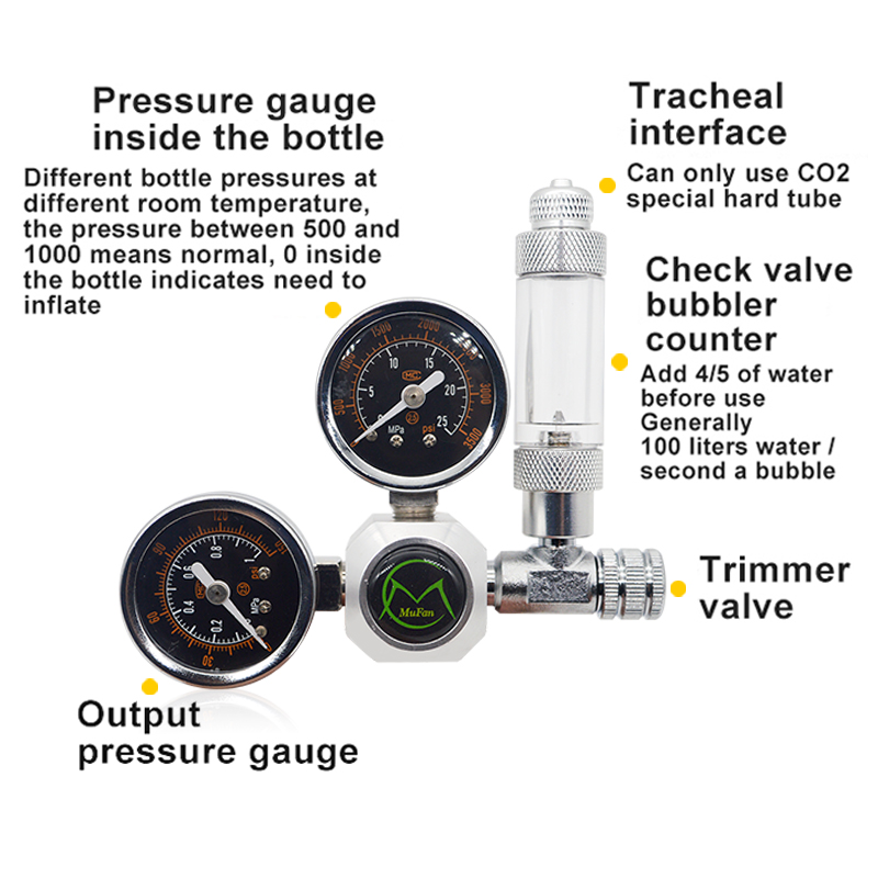 Aquarium CO2 Regulator Magneti - Aquarium Plant Order 评论和价格