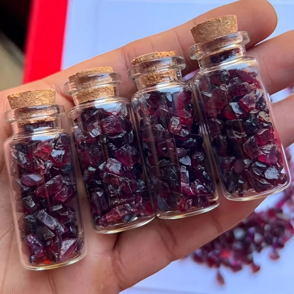 Natural Raw Garnet Gemstone Ch - Planted Aquarium With Gravel 评论和价格