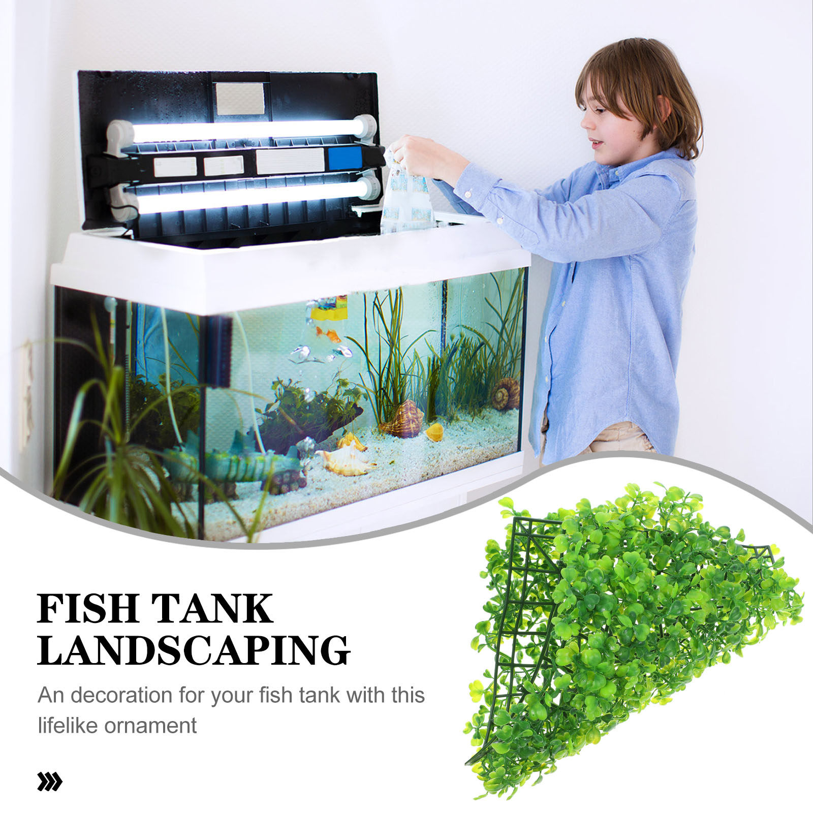 Fake Fish Tank Grass Realistic - Aquarium Planted Tank 评论和价格