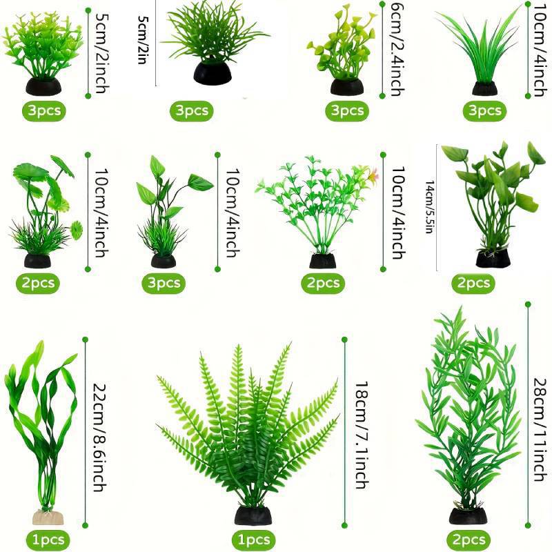 Aquarium Decor Set Artificial  - Planted Aquarium Aquascape 评论和价格